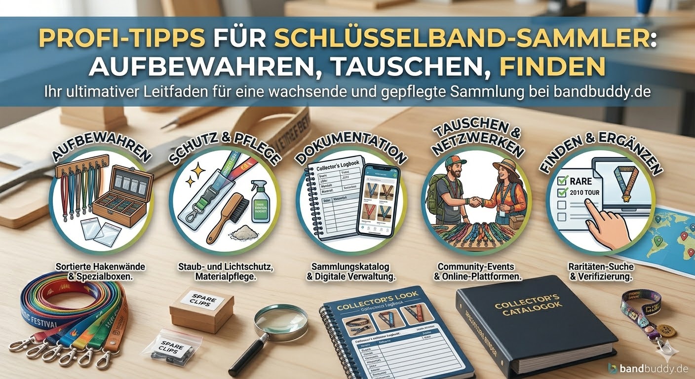 Profi-Tipps für Schlüsselband-Sammler: Aufbewahren, Tauschen & Finden