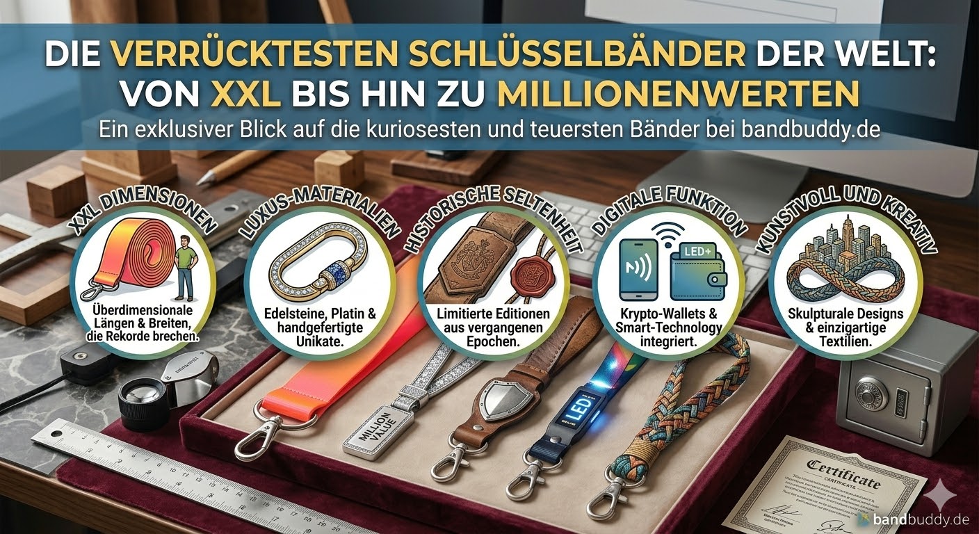 Die verrücktesten Schlüsselbänder der Welt: Von XXL bis hin zu Millionenwerten